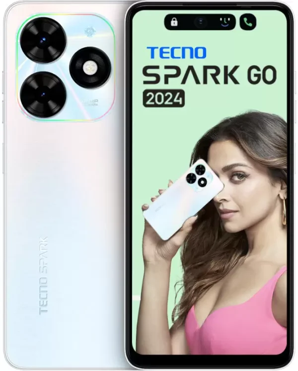 Tecno Spark Go 2024 (Mystery White, 64 GB)  (3 GB RAM)